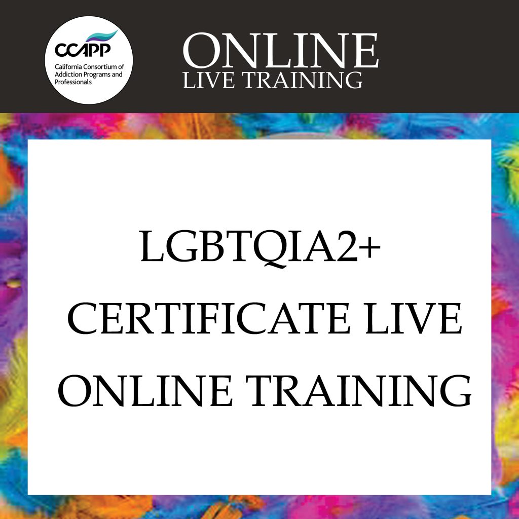 LGBTQIA2+ Certificate Live Online Training