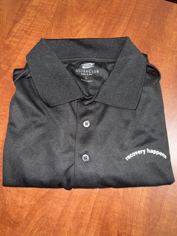 Black Recovery Happens CCAPP Polo Shirt