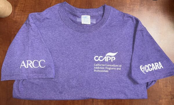 Lavender 30th Annual Recovery Happens CCAPP Tshirt - Image 4