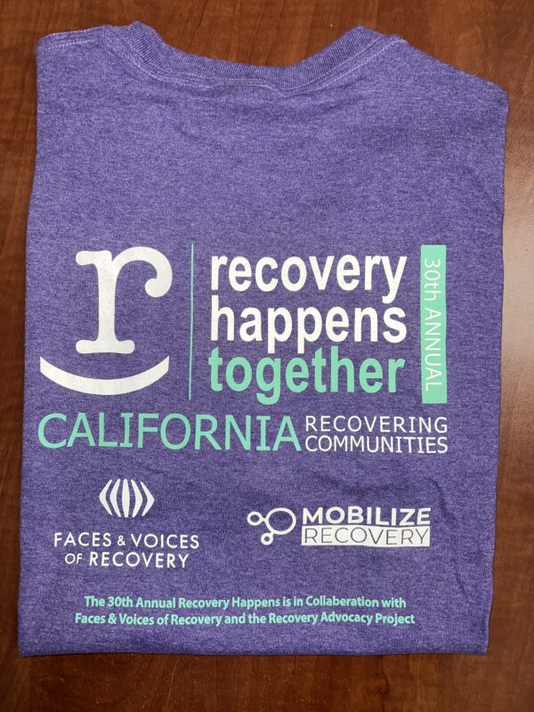 Lavender 30th Annual Recovery Happens CCAPP Tshirt - Image 3