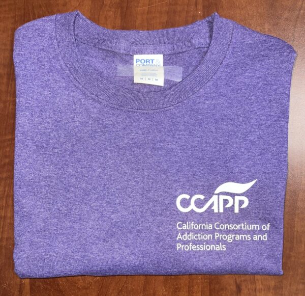 Lavender 30th Annual Recovery Happens CCAPP Tshirt