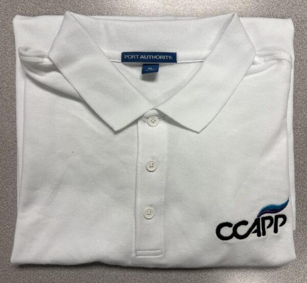 White CCAPP Polo Shirt